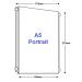 A5 Portrait Acrylic Poster Holders