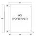 A3 Portrait Wallmounted Poster Holders